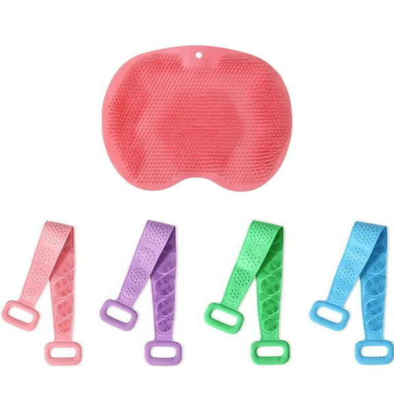5 Set Silicone Bath Tools Comfortable Gentle Cleansing Bath Accessories