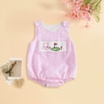 thumbnail image 2 of CAUYDY Baby Boys Clothes Spring Summer Infant Jumpsuit for Girls Preemie Short Sleeve One-Pieces Unisex Newborn Sleepwear 0 3 6 9 12 18 24 Months Sizes 12-18 Months,Pink, 2 of 6