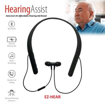 Image of HearingAssist EZ-Hear Wireless Neckband Hearing Amplifier with Bluetooth Streaming Rechargeable
