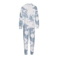 thumbnail image 7 of Usmixi Sweatsuits Set for Women Womens 2 Piece Outfits Fashion Tie Dye Hooded Cropped Sweatshirt Drawstring Elastic Waist Jogger Pant Lounge Sets Tracksuit Sets with Pocket Under $10, 7 of 7
