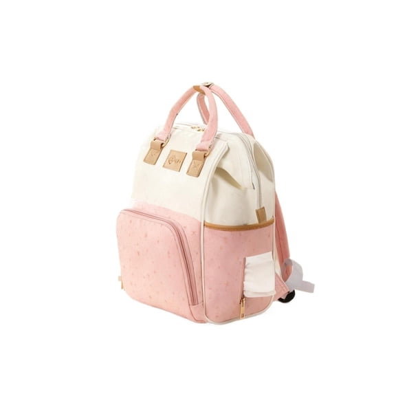 Multicolor Diaper Bag Backpack, Large Capacity Mommy Bag with Insulated Pocket, Waterproof Nappy Bag with Stroller Straps for Baby Travel Outdoor