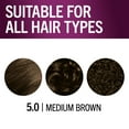 thumbnail image 5 of Schwarzkopf Keratin Hair Dye 5.0 Medium Brown, Permanent Hair Color, 1 Use, 5 of 11