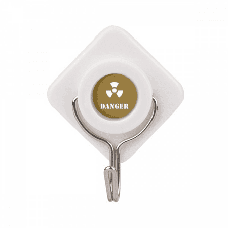 

Danger Nuclear Body Lucky Adhesive Wall Hooks Hanging Self Sticky