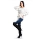 thumbnail image 2 of Blusa con diseño texturizado Roman Fashion Juvenil 5105 (Blanco) M, 2 of 5