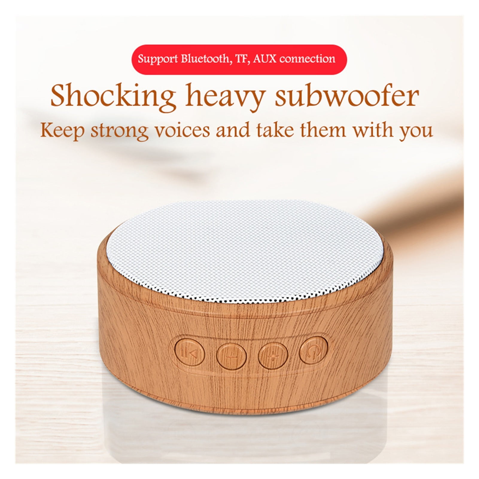 Mini Bluetooth Speaker Wireless Loudspeaker Portable Speaker Desk Radio USB Music Surround Outdoor Phone Function Speaker ,Quality Sound