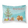 Pomeranian Christmas Tree Fabric Standard Pillowcase-30 x 20.5-