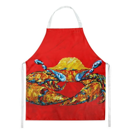 

Carolines Treasures MW1115APRON Crab Fat and Sassy Apron Large multicolor