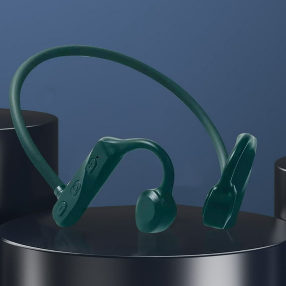 Oggfader Wireless Earbuds Wireless Bluetooth Headset Bone Conduction Headphones Bluetooth 5.0 Wireless Earbuds Sport Maximum Comfort Green