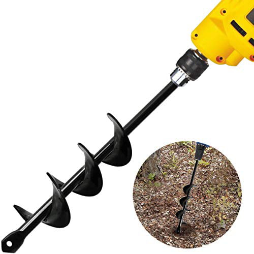 Garden Plant Flower Steel Auger Drill Bit Rapid Planter for 3/8” Hex Drive Drill 