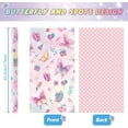 thumbnail image 2 of Butterfly Wrapping Paper Roll- 1 Roll 17” x 33 ft Butterfly Fairy Gift Wrapping Paper Pink Baby Shower Wrapping Paper for Girl Kids Birthday Party Wrap Supply Polka Dot Design Reversible, 2 of 14