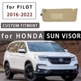 thumbnail image 2 of For Honda Pilot 2016 2017 2018 2019 2020 2021 2022 Left Driver Side Sun Visor For Car With Makeup Mirror, Replacement OEM 83280-TG7-A12ZB-beige, 2 of 6