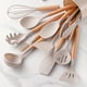 thumbnail image 3 of 12pcs, Silicone Utensil Set, Khaki Kitchen Utensil Set With Wooden Handle, Safety Cooking Utensils Set, Non-Stick Kitchen Tools Set, Washable Modern Cookware, Kitchen Stuff, Kitchen Gadgets, 3 of 4