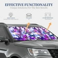 thumbnail image 4 of Bingfone Flying Butterflies Windshield Sun Shade 2-Piece Foldable Car Front Window Sunshade For Most Sedans Suv Truck - Auto Sun Blocker Visor Protector Blocks Max Uv Rays - Small, 4 of 7
