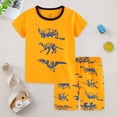 thumbnail image 2 of Toddler Boys Clothes Summer 2PCS Outfits Print Short Sleeve Shirt Top Shorts Set 1t 2t 3t 4t 5t 6t 7T Children 2-3 Years, 2 of 7