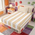 thumbnail image 2 of Erosebridal Line Geometric Print Zipper Full Size Comforter Sets with Fitted Sheet and 2 Pillowcases,Contemporary Stripes Zipper Bedding Set,Light Gray Reversible,4pcs, 2 of 7