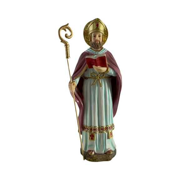 12" inch San Cipriano Saint Cyprian Statue Figurine - Holy Figurine Magician Mago Santo St House Warming Gifts for New Home