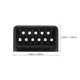 thumbnail image 2 of OUNONA Bridges Replacement Part Rectangular Black 2Set For Guitarists, 2 of 8