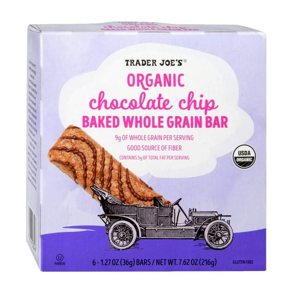 Organic Chocolate Chip Baked Whole Grain Bar /1.27 Oz