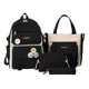 thumbnail image 1 of Mochilas Set 4 Pzs Escolar Bolsas Lapicera Color Negro Shendy Vendy, 1 of 5