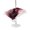 Red, variant on Outdoor Tablecloth with Umbrella Hole for Patio/Picnic/Party/Camping, Blue Marble Waterproof Table Cloth Round Cover Washable, Modern Abstract Watercolor Ombre Aesthetic (Dia 60")