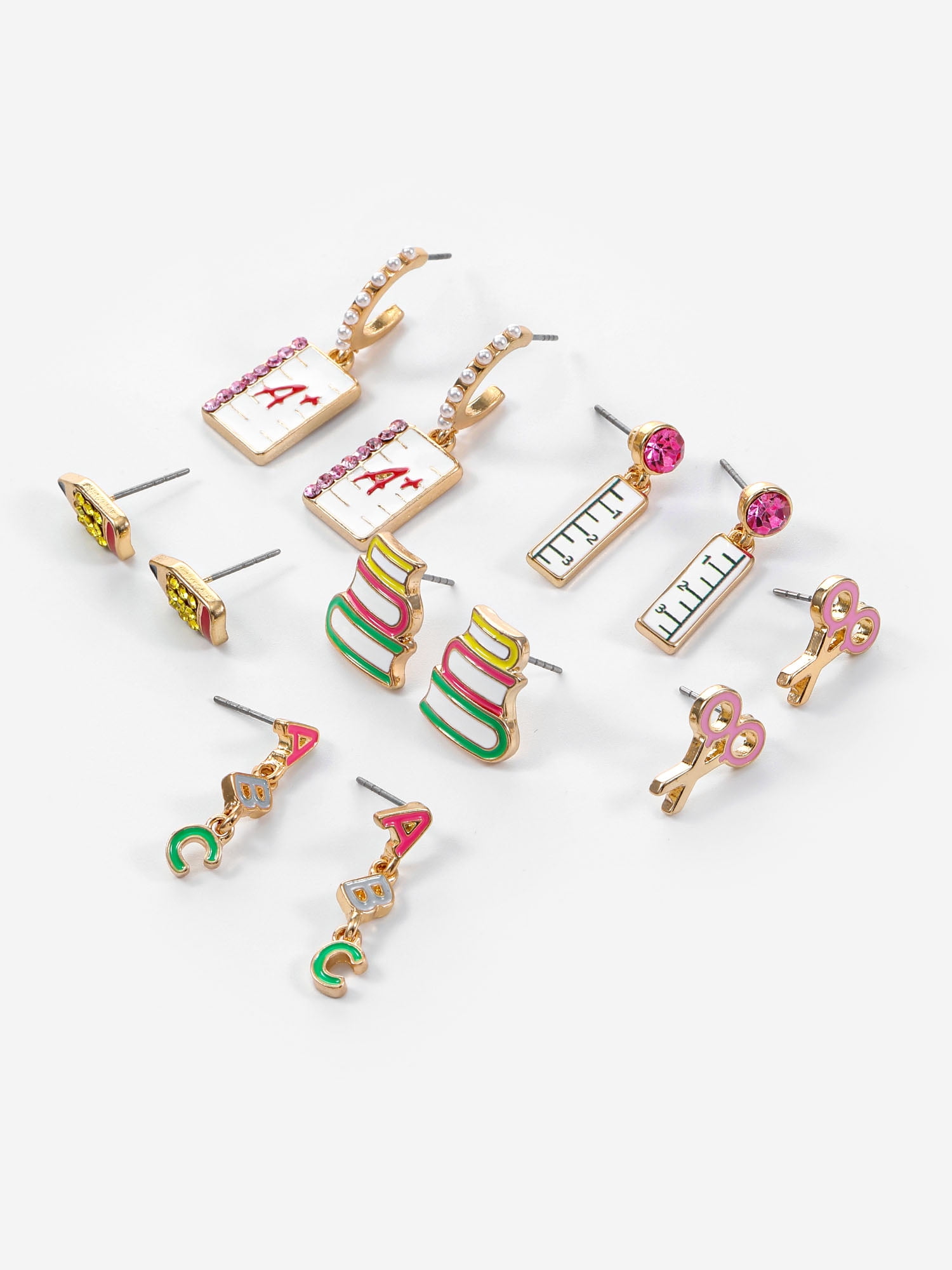Packed Party Studious Earring Set, 6 Pairs