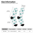 thumbnail image 2 of Fotbe Sea Turtle Calcetas Largas con Estampado para Hombre y Mujer – Calcetas de Compresión Transpirables y Elásticas, Viajar y Uso Diario Talla 5-11, 2 of 6