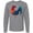 AC-Heather Grey, variant on Inktastic Year of the Rooster Long Sleeve T-Shirt