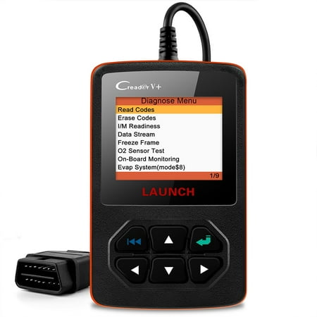 Launch X431 Creader V+ OBD2 Car Scanner EVAP Test On-board Monitor O2 Sensor Test Check Engine Light Car Error Code Reader OBD 2 Car Diagnostic Scan (Best On Board Diagnostic Tool)