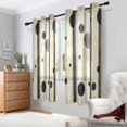 thumbnail image 2 of Yayeee Window Curtains Light Filtering 63"x42" Grommet Panel Pair Home Living Room Decor, Stripes Pattern, 2 of 7