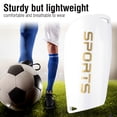 thumbnail image 3 of 1 Pair Adult Football Sports Shinguards Soccer Ball Shin Guards Legs Protector (White), 3 of 8