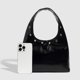 thumbnail image 2 of Bolso Hobo Slouchy Hombro Con Ojales PU para Mujer Al Aire Libre (), 2 of 9