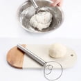 thumbnail image 4 of Xingzhi Handheld Mixer Whisk Stainless Steel Manual Bread Mixer Coil Baking Blender Stick Flour Pastry Pizza Kitchen Tools 1Set, 4 of 6
