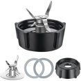 thumbnail image 1 of Replacement Parts For Osterizer Blender, 4 Point Blades Assembly With 2 Piece Rubber Seal Gasket 49, 1 of 5