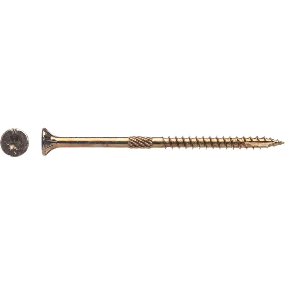 Big Timber 5015962 No.9 x 3 in. Star Wood Screws, Yellow Zinc - 5 lbs - Pack of 390
