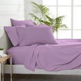 thumbnail image 5 of Bare Home 7 Piece Sheet Set, Microfiber, 2 Extra Pillowcases, Split King, Lavender, 5 of 6
