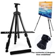 thumbnail image 5 of QIPUNEKY Art Painting Display Easel Stand, Portable Adjustable Aluminum Metal Tripod Artist Easel,Extra Sturdy for Table-Top/Floor Painting, Drawing, and Displaying, 5 of 7