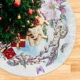 thumbnail image 5 of GZHJMY Easter Bunny Egg Christmas Tree Skirt Tree Skirt for Holiday Party Home Christmas Day Ornaments 36", 5 of 6