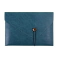 thumbnail image 2 of Leather Portfolio, Letter Sized Document Holder, File Organizer with Tablet Pocket, Includes Legal Pad, Pen Holder, Secure Flap Closure, Black Faux Leather, 2 of 8