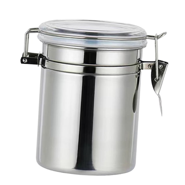 tamizeot Stockage de Grains de Café Réservoir Scellé pour Bonbons Noix 1400mL Argent 850ml
