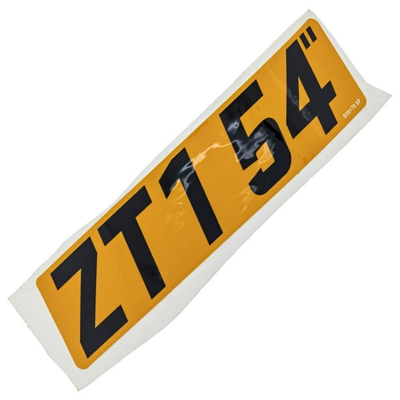 CUB CADET 777D28178 Label Zt1 54" 19 ZT1 ULTIMA 54 FAB