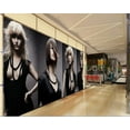 thumbnail image 2 of Papier Peint 3D Salon de Coiffure Mural Imperméable WAL0175, 2 of 8