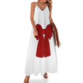 thumbnail image 1 of Vestido sin mangas con lazo rojo Vestido de mujer bonito Vestido de fiesta, 1 of 7