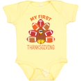 thumbnail image 3 of Inktastic My First Thanksgiving with Football Turkey Boys or Girls Baby Bodysuit, 3 of 5