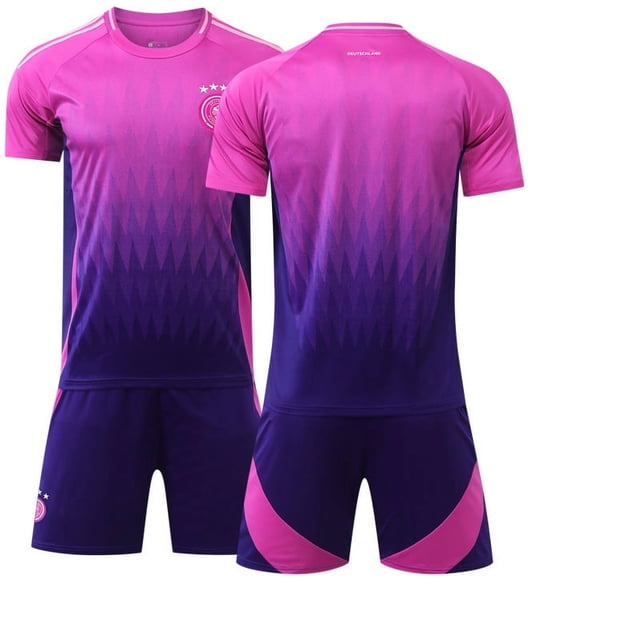 2024 camiseta de la Copa de Europa uniforme de fútbol alemán personalizado No. 8 Kroos equipo nacional uniforme de entrenamiento para adultos y niños nuevoAlemania visitante versión en blanco