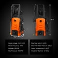 thumbnail image 2 of Patiojoy Laveuse Électrique à Pression 3500 Psi avec Roues Roulantes Orange, 2 of 5