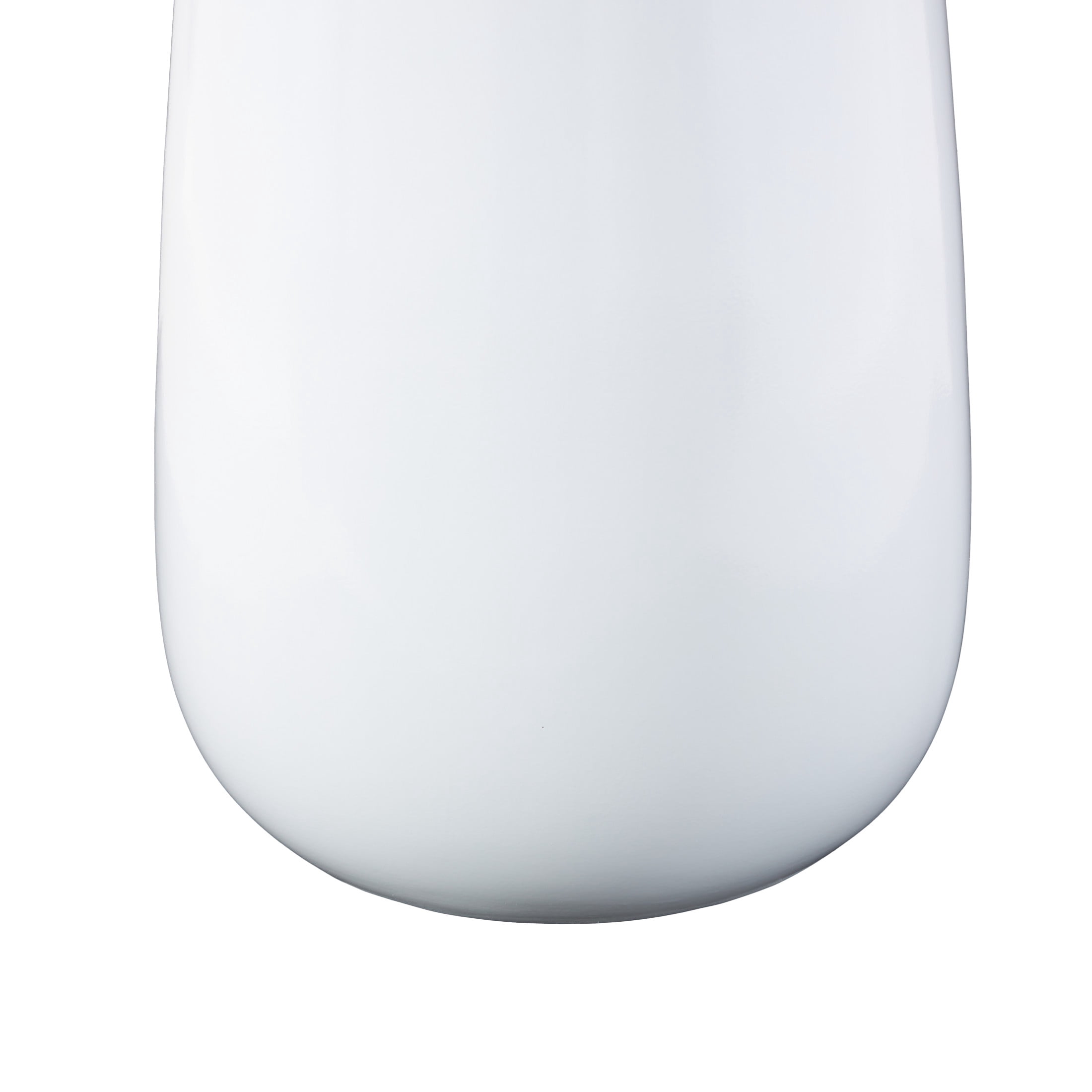 DecMode 30" Tall Floor White Resin Vase