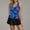 Drak Blue, variant on Zunfoe Tankini Swimsuits for Women Tummy Control Tankini Top with Swim Skirt Summer Beach Bathing Suit Two-Piece Beachwear