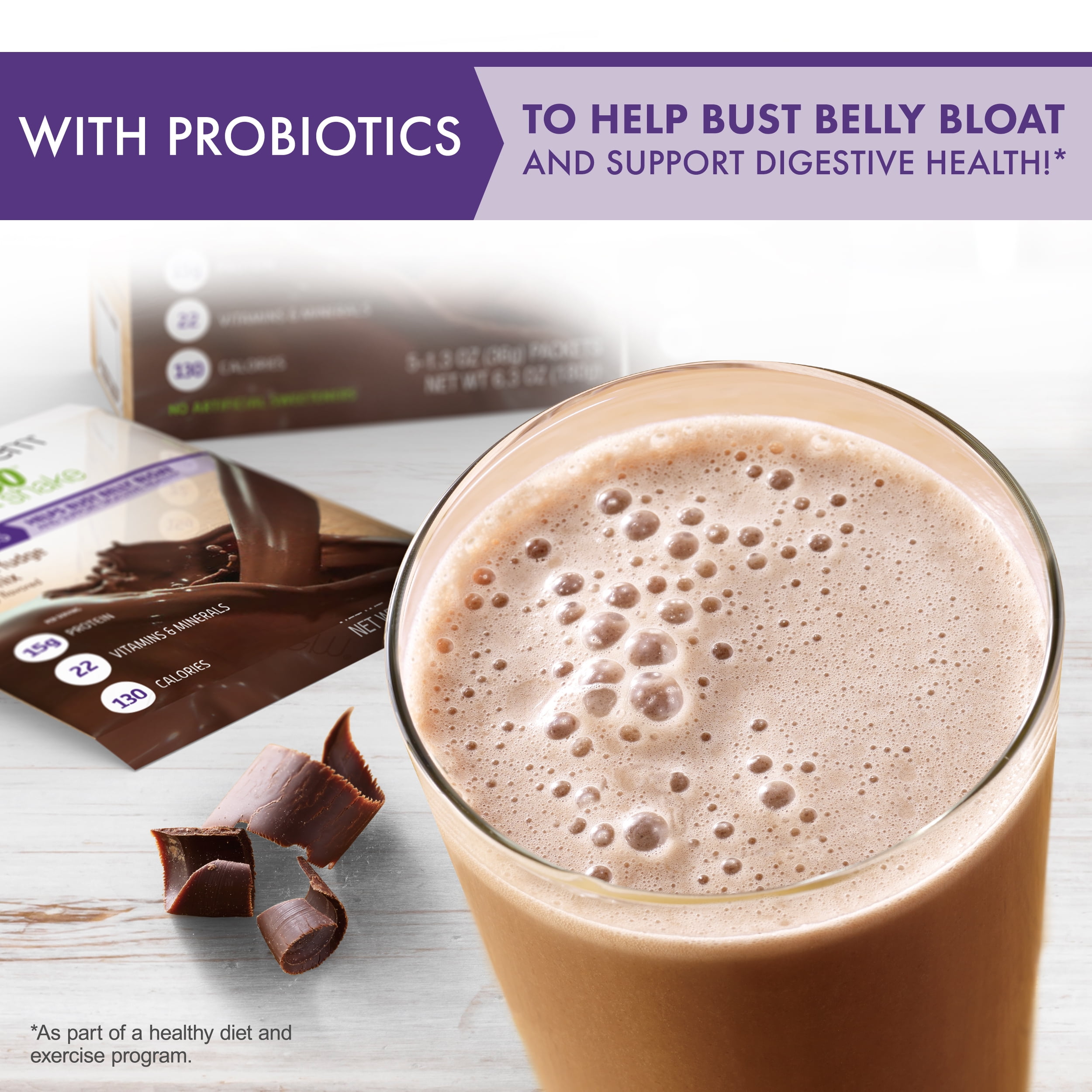  Nutrisystem Turbo Shake Probiotics, Chocolate Shake