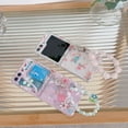 thumbnail image 2 of Allytechgroup Flower Series Slim Phone Case for Samsung Galaxy Z Flip 6/Galaxy Z Flip 7 FE, Soft TPU Back Cover with Hand Wrist Stylish Shockproof Bumper Case for Galaxy Z Flip6 /Galaxy Z Flip 7 FE, 2 of 7