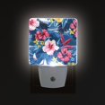 thumbnail image 3 of Sea and Tropical Flower Night Light 2 Pack LED Nightlight Plug into Wall Dusk to Dawn Sensor Soft White, 3 of 7